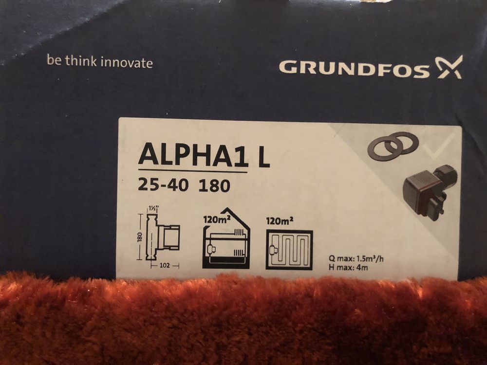 GRUNDFOS Alpha 1 25-40 Nowa na Gwarancji pompa obiegowa