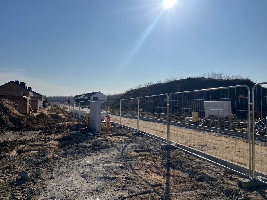 Ogrodzenie Budowlane Ażurowe Tymczasowe Mobilne Owalne 3,5m x 2m Panel