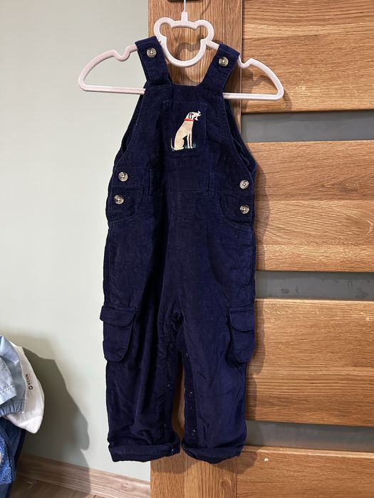 Sztruksowe ogrodniczki John Lewis rozmiar 86