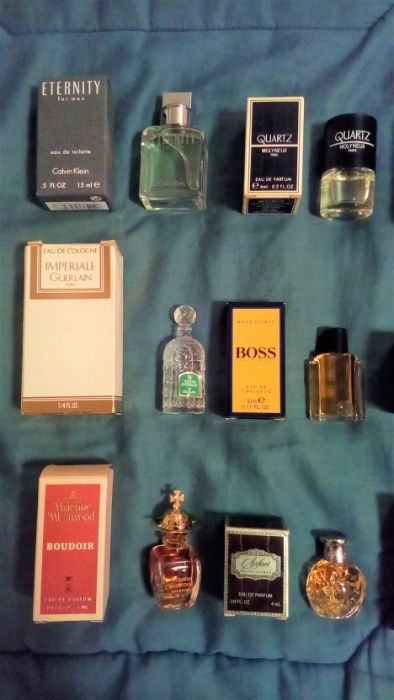 Perfumes em miniatura de coleção