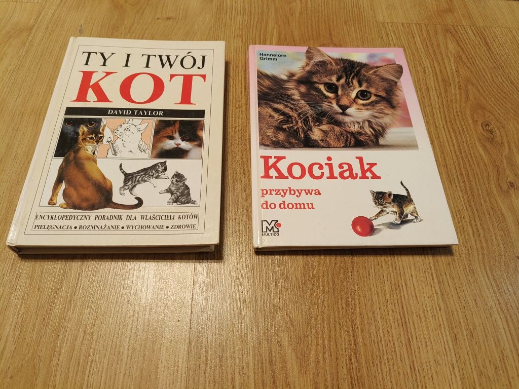 Książki Ty i twój kot i Kociak przybywa do domu