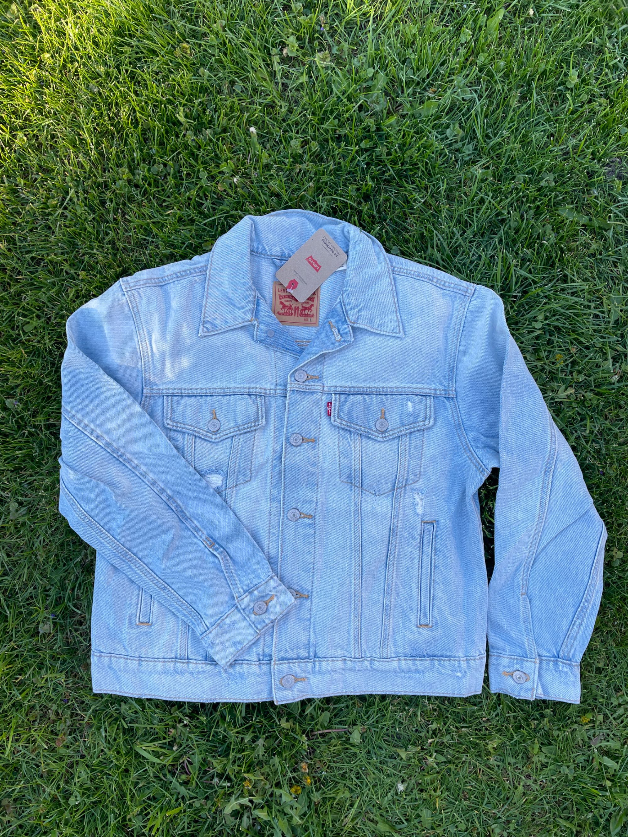 Levis женская джинсовая куртка (левис denim jacket) c америки m,l