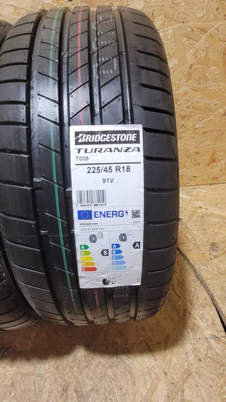 Opony letnie 225/45/18 Bridgestone Turanza T005 91V NOWE 2023r.