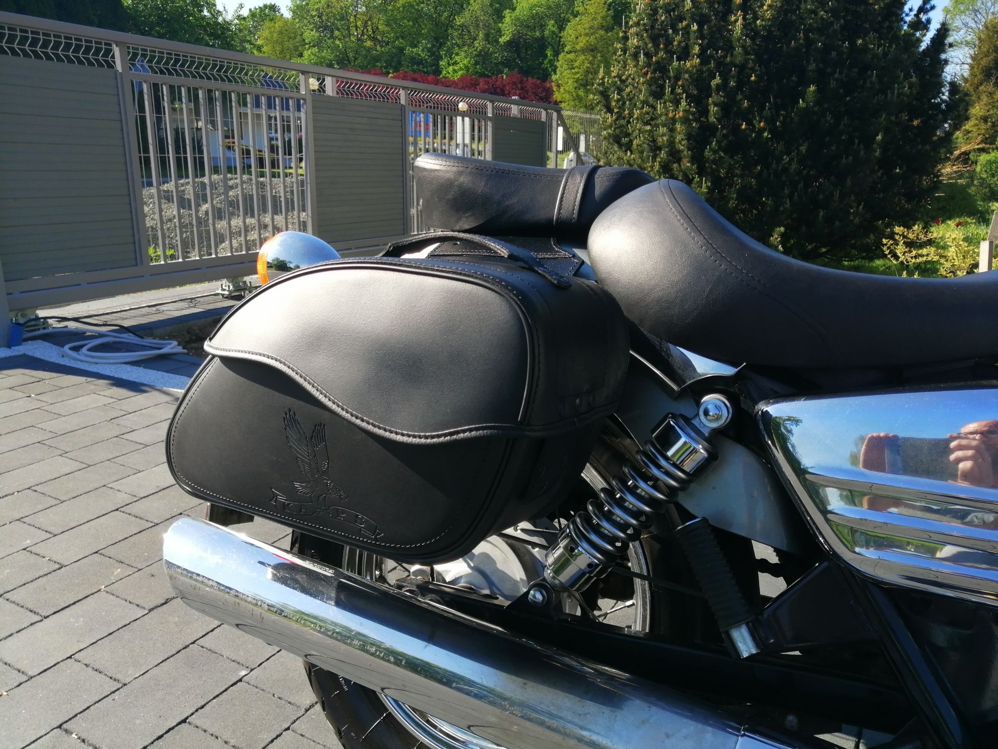 sakwy honda shadow motocyklowe torby kufry na motor NOWE SKÓRA