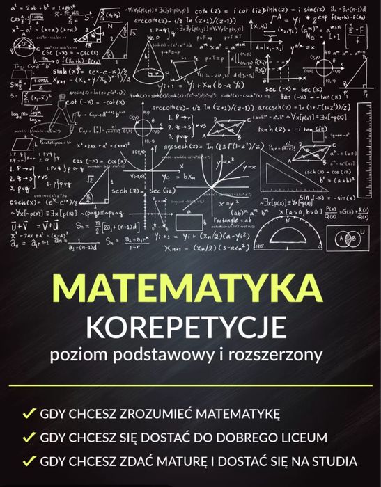 Korepetycje z Matematyki i Fizyki Online/Dojazd Kurs egzamin 8/Matura