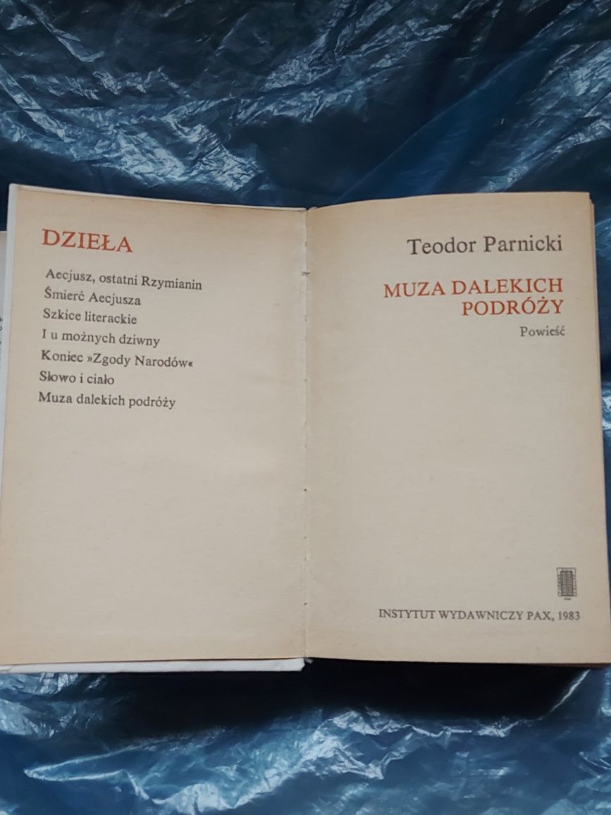 Książka Muza dalekich Podróży 1983rok