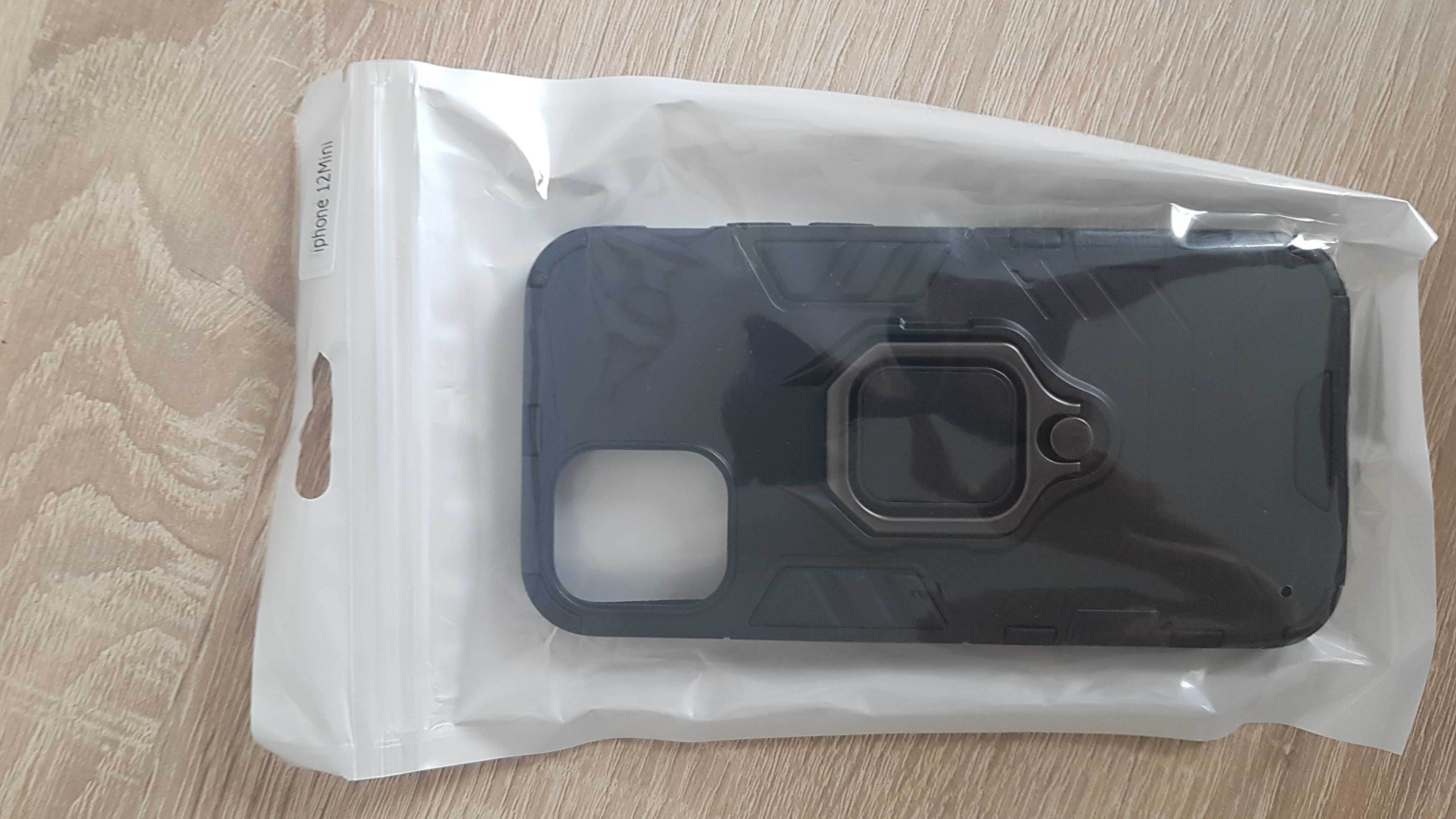 Etui Pancerne Ring Armor Case do Iphone 12 Mini Czarny