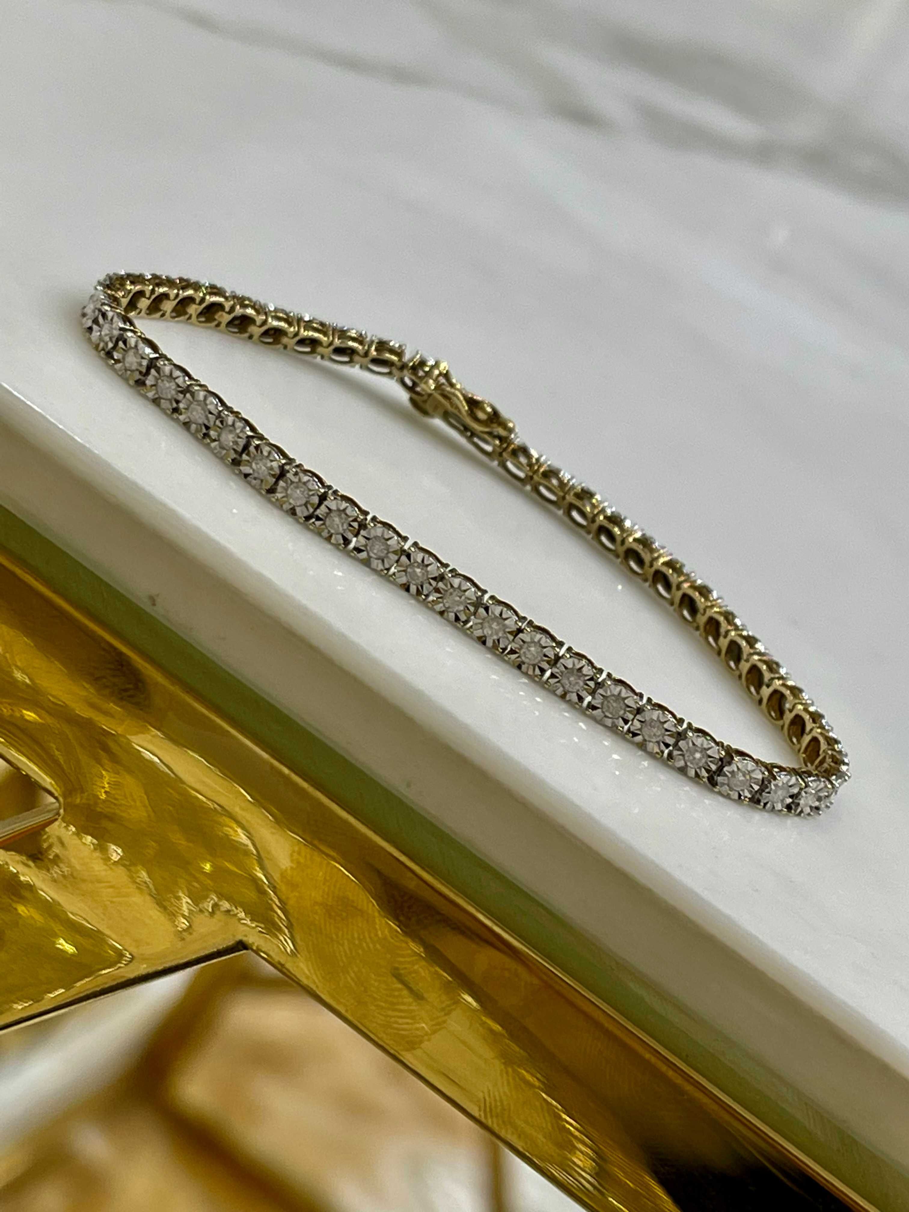 Bransoletka tenisowa z diamentami 1.00 CT