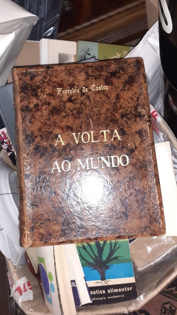 Ferreira de Castro a volta ao mundo encadernação livro raro