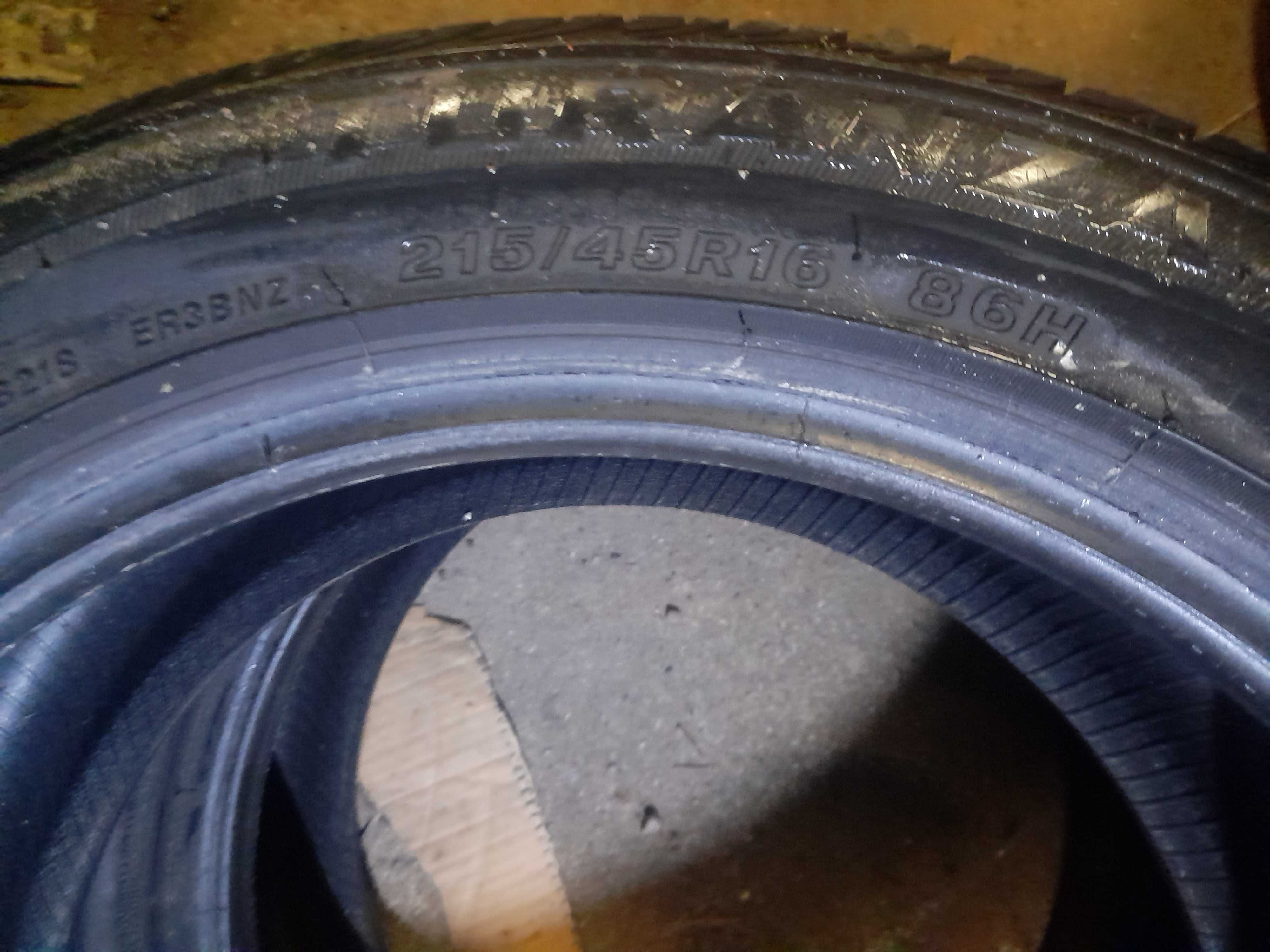 Opony używane 215/45r16 Bridgestone