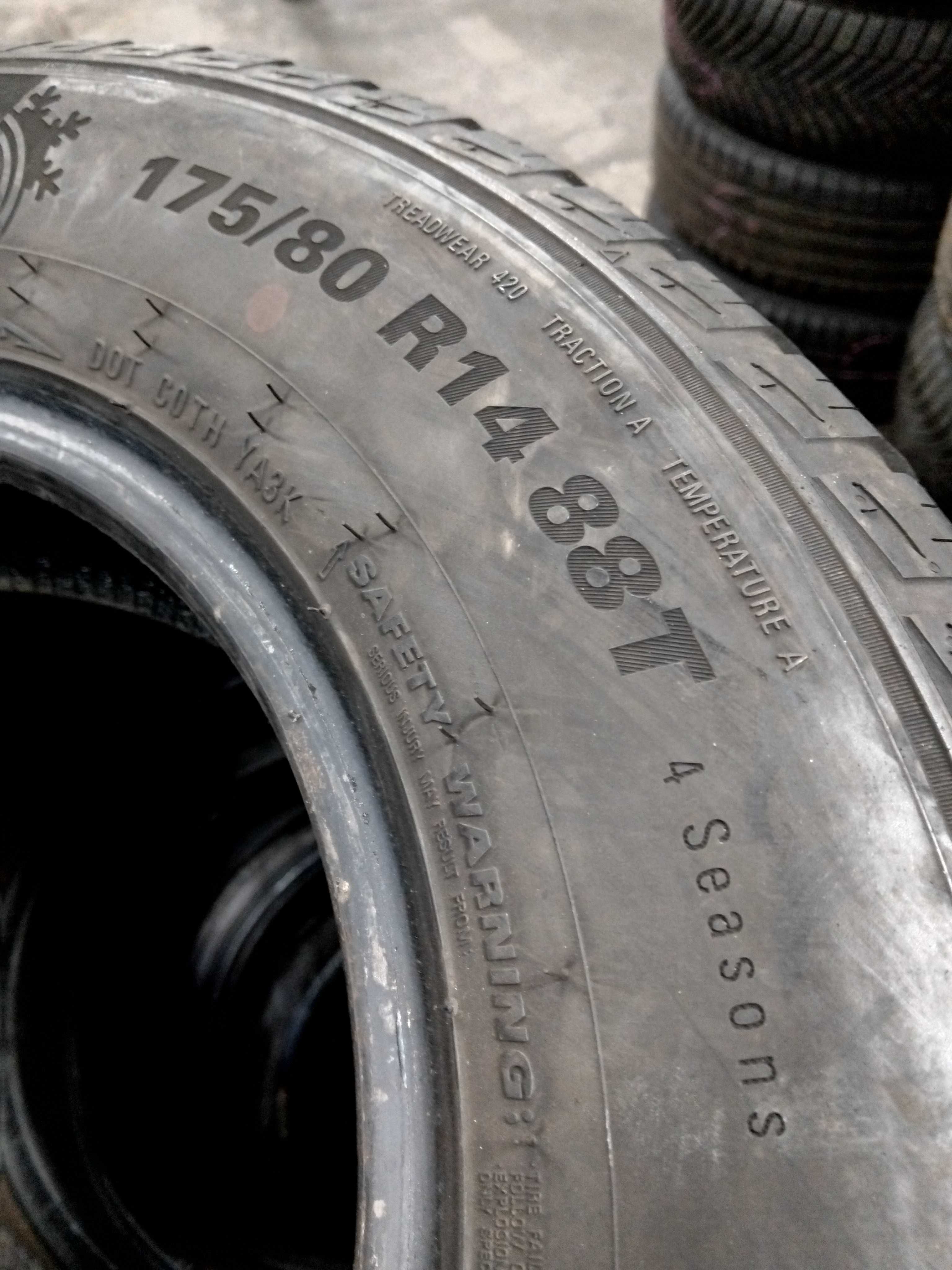 Шини бу 175/80 R14 Kumho Solus HA31 Пара