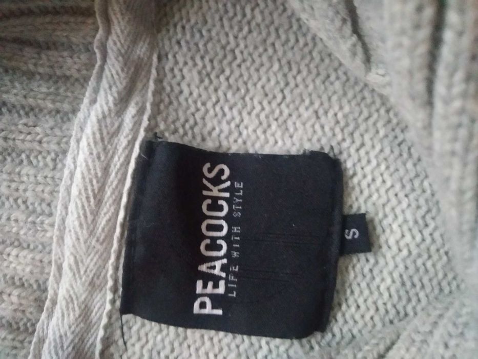 szary sweterek PEACOCKS, rozmiar S
