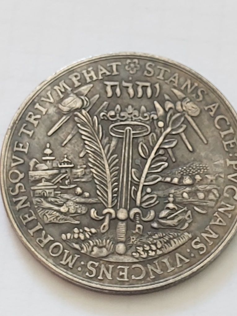Moneta Szwecja Imię Boga JHWH