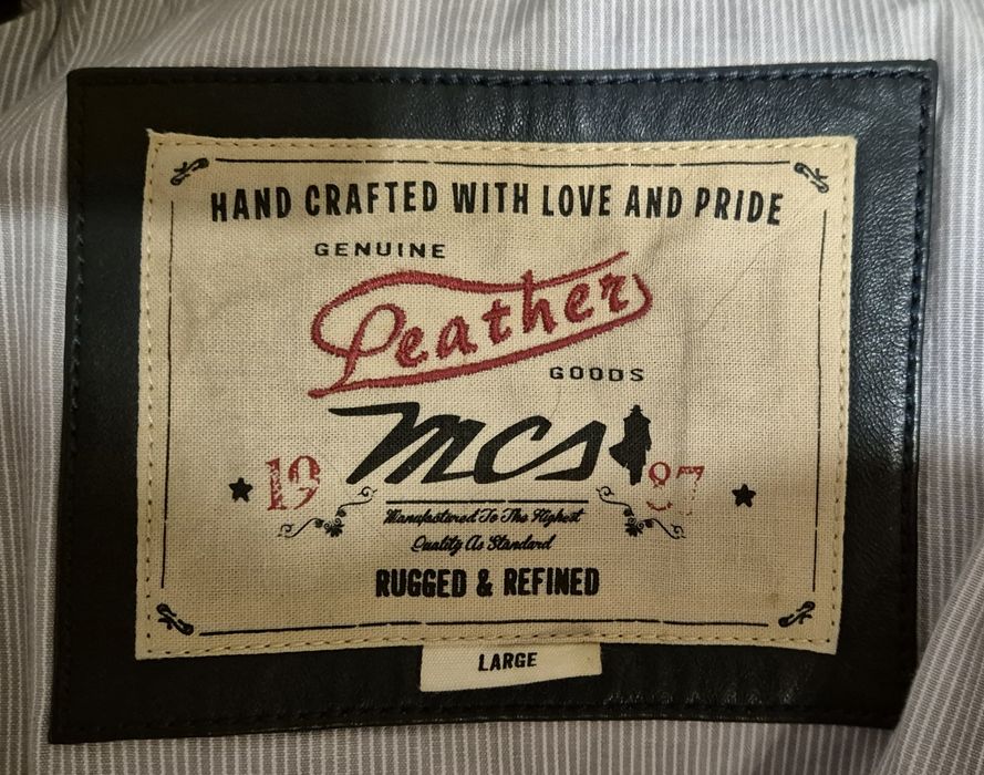 Z216 - Kurtka skórzana Marlboro MCS - rozmiar L - stan idealny