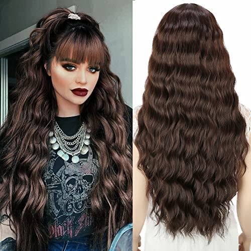 Peruca Cabelo Natural Extensões Longa 71 Cm!!! Franja ruiva vermelha