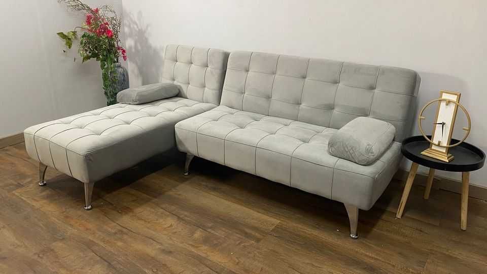 Liquidação de sofá-cama com portes grátis e pagamento na entrega