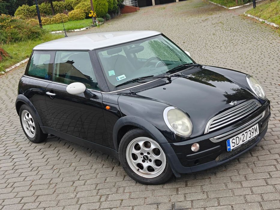 MINI Cooper 1.6 16V 115KM * KLIMATYZACJA * Czarny * Biały Dach * Aluski * Okazja