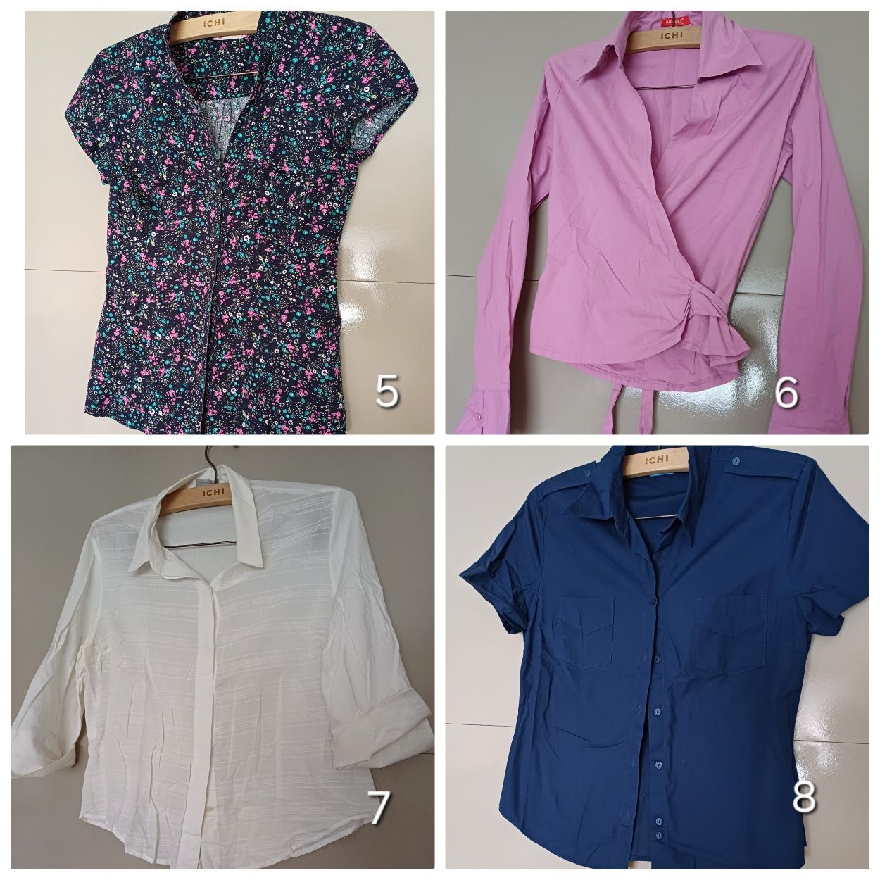 Blusas, camisolas de malha, tops...
Tamanho S/M/L
Várias marcas Zara,