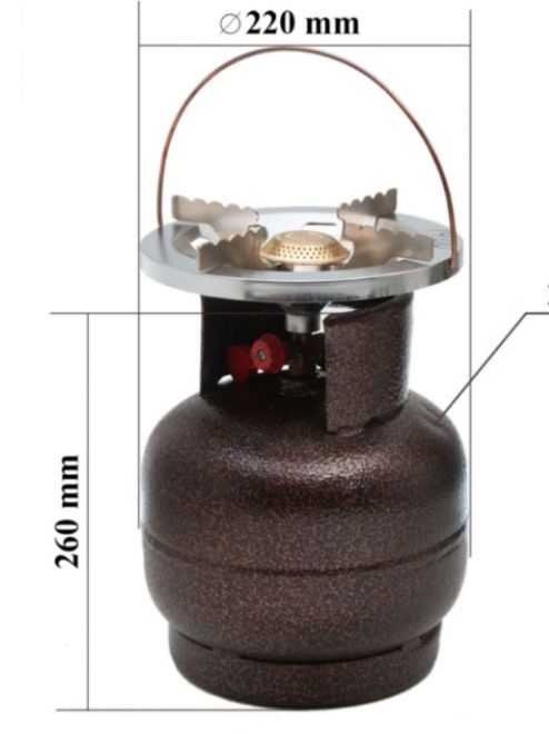 Газовые баллоны 6 л  с конфоркой УСИЛЕННЫЙ