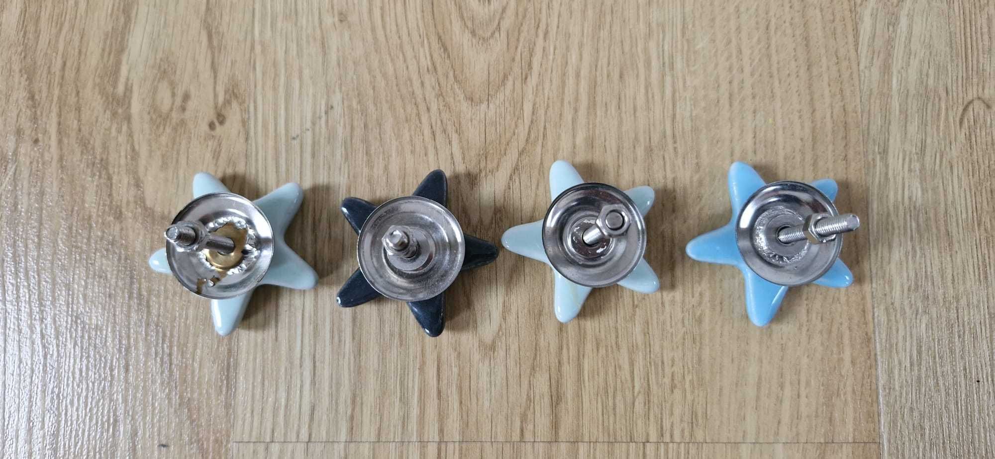 gałka uchwyt porcelanowy gwiazdka do mebli IKEA
