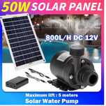 Kit Bomba De Agua Solar, Painel solar Jardim50W, 800L/H