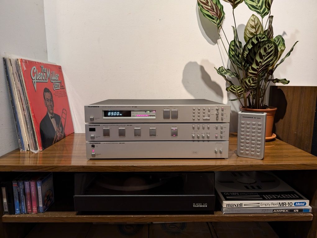 Telefunken RM300 + RP300 + RT300 wieża, końcówka mocy, pre, tuner, 81r