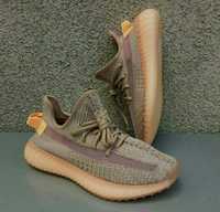 Adidas Yeezy Boost 350 кроссовки женские бежево оранжевые р 36,37