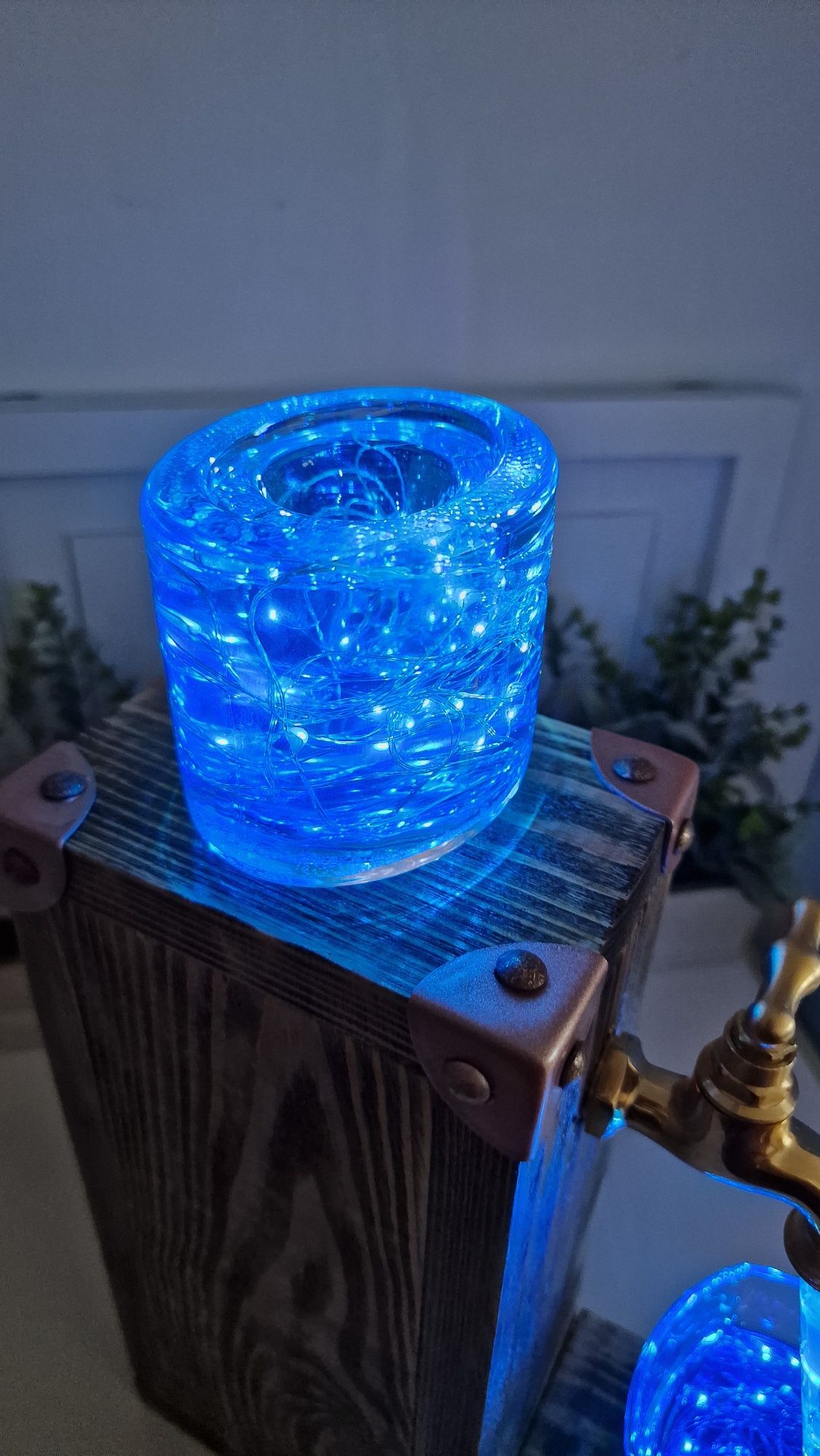 Lampa led , ręcznie robiona
