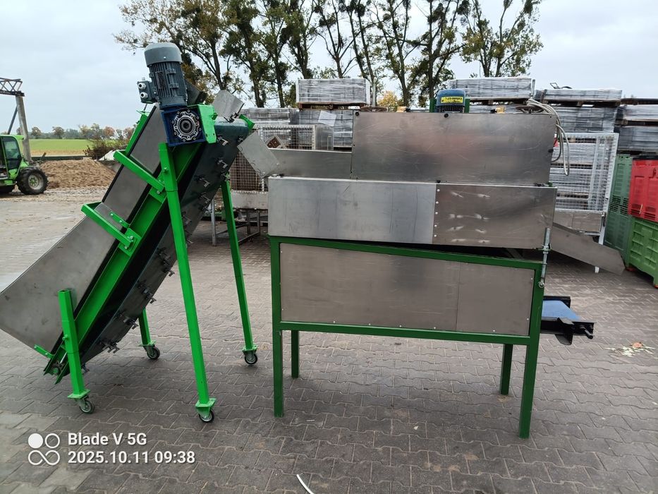 Linia , maszyna  do obierania cebuli , obdmuchiwarka