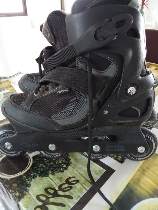 Patins em linha com tudo