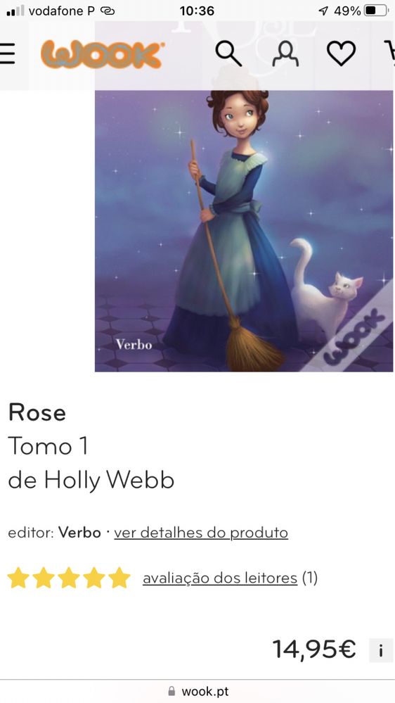 Livro Rosa de Holly Webb (2 livros)