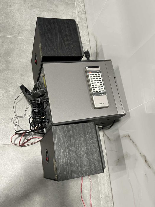 Wieża Denon wzmacniacz, radio, kaseta, CD, kolumny/Komis Krzysiek