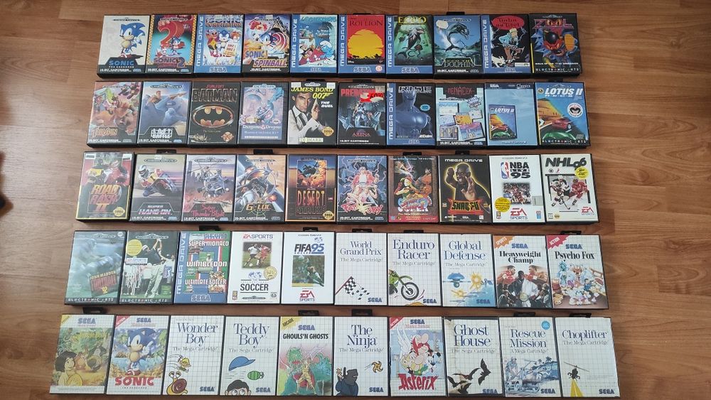 Jogos mega drive, master system, Saturn, Dreamcast e gamegear