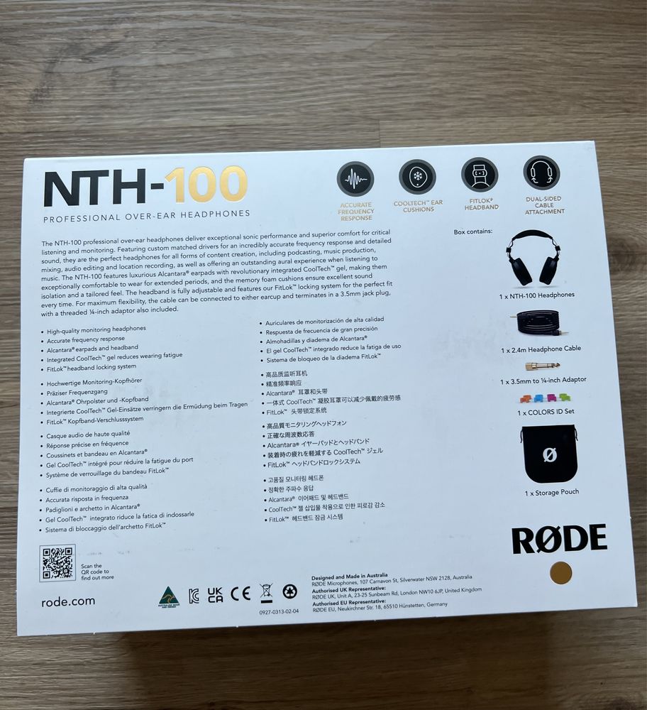 Rode NTH-100 słuchawki studyjne nowe