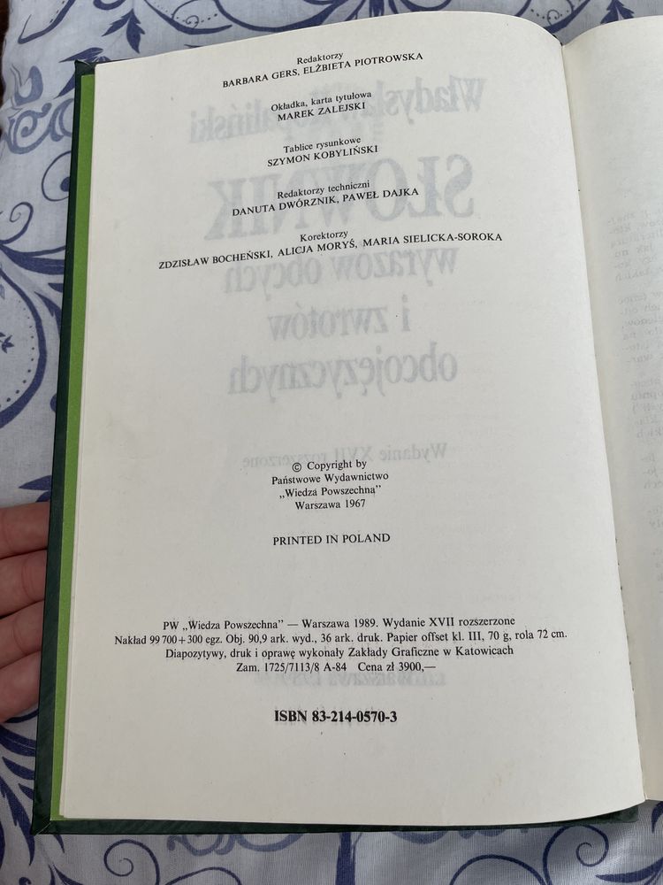 słownik wyrazów obcych i zwrotów obcojęzycznych Kopaliński 1989