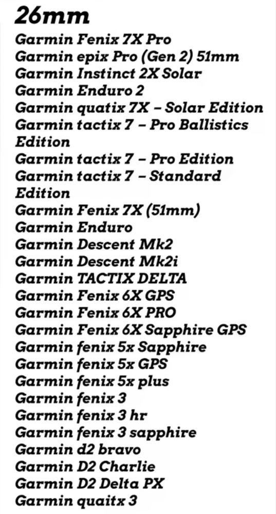 Garmin 26mm Band