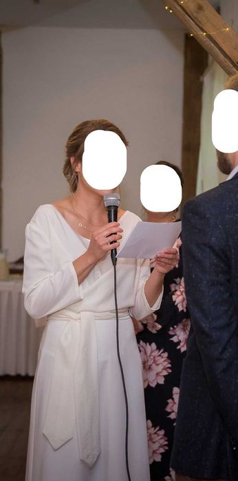 Suknia ślubna ecru "Szyjemy Sukienki"