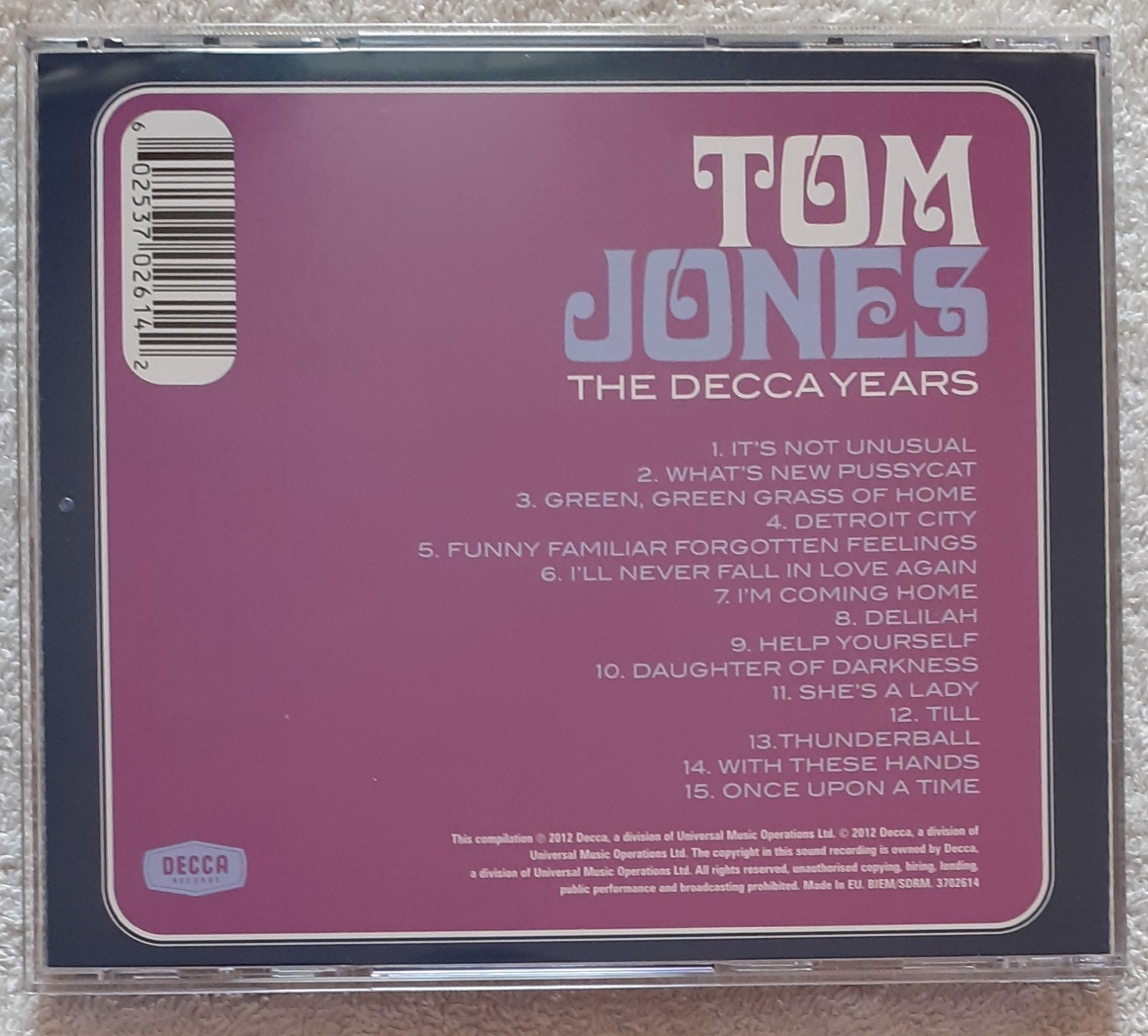 Tom Jones ‎– The Decca Years (CD, Compilation)