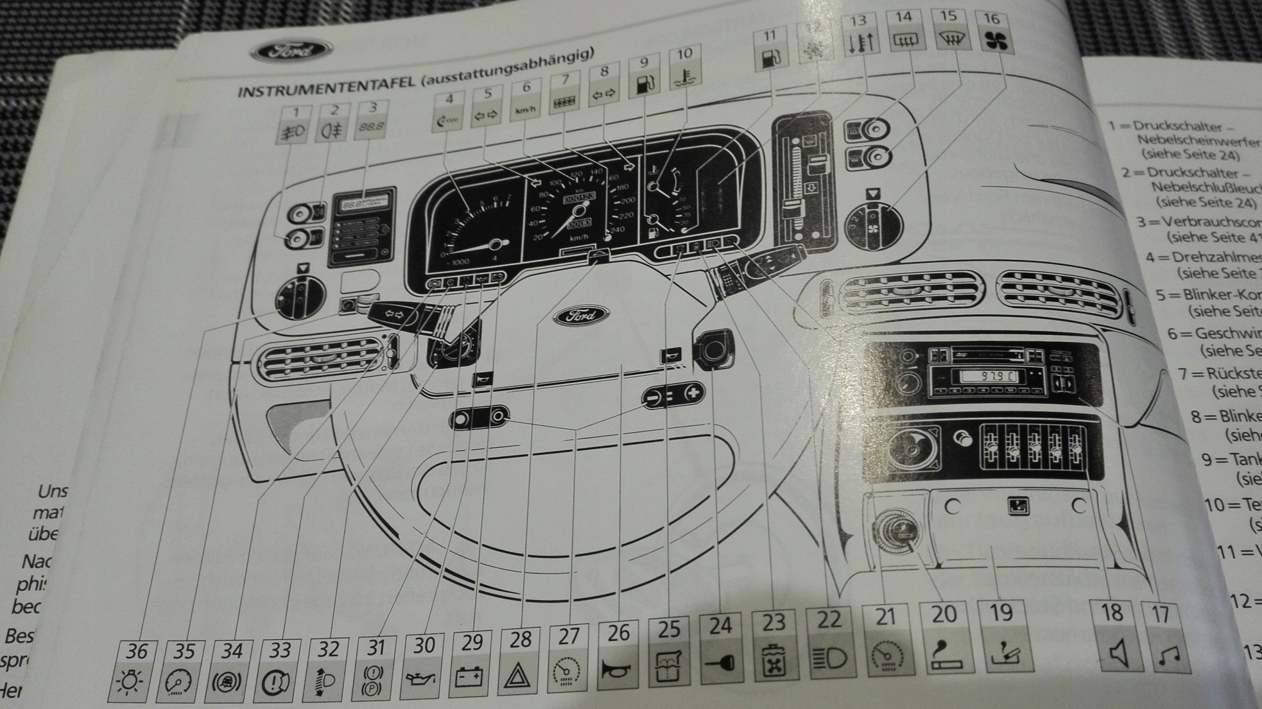 Ford Scorpio Mk1 Instrukcja Obslugi Ksiazka 1985