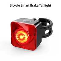 Smart Stop lampka rowerowa tylna światło tył akumulatorek USB 6 trybów