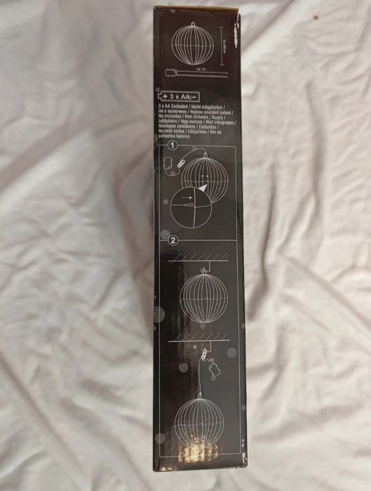 Kula świetlana LED – wielokolorowa 30 cm