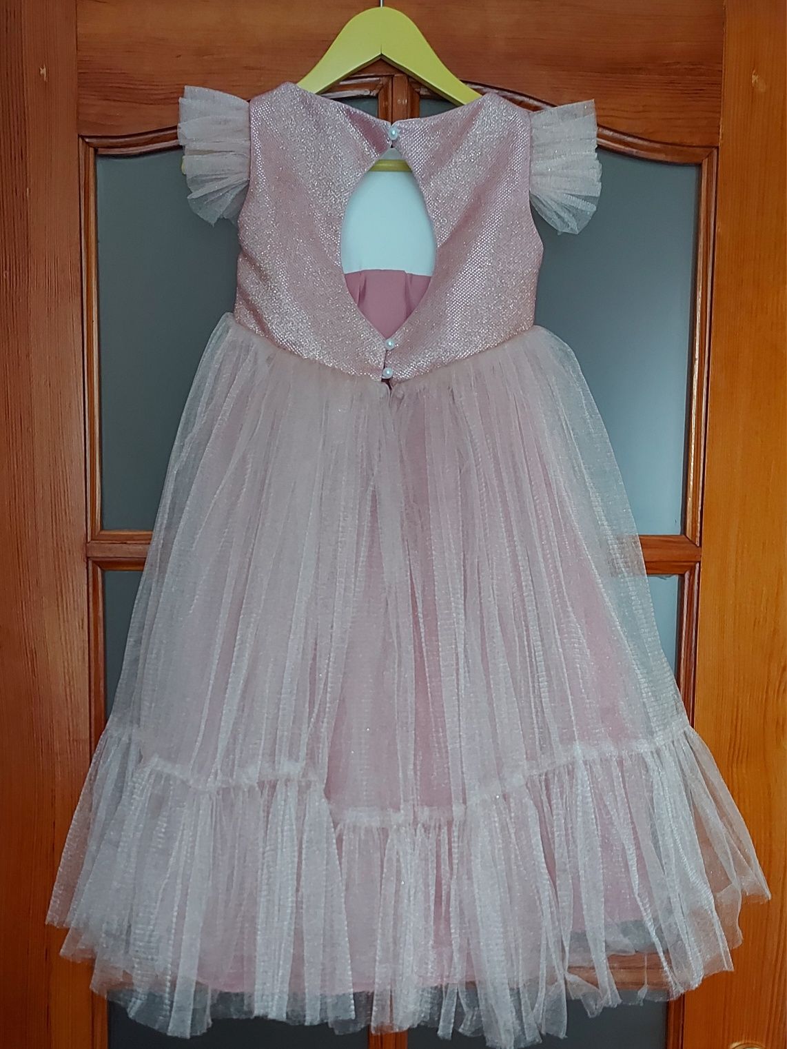 Сукня пудрового кольору, розмір 116-122