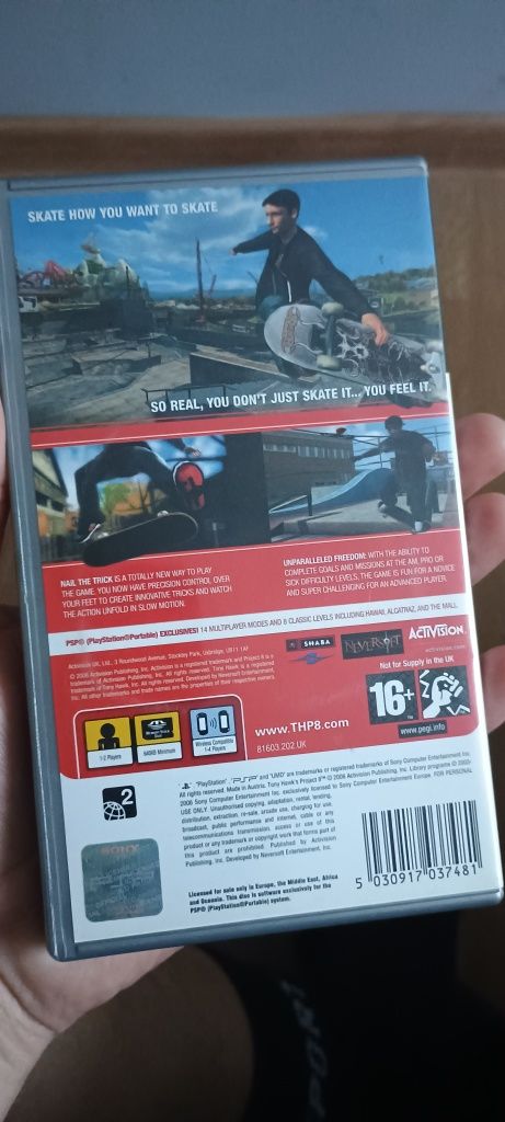 Tony hawk projekt 8 PSP