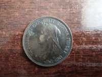 Moneta 1/2 pensa 1898 Anglia, Królowa Wiktoria