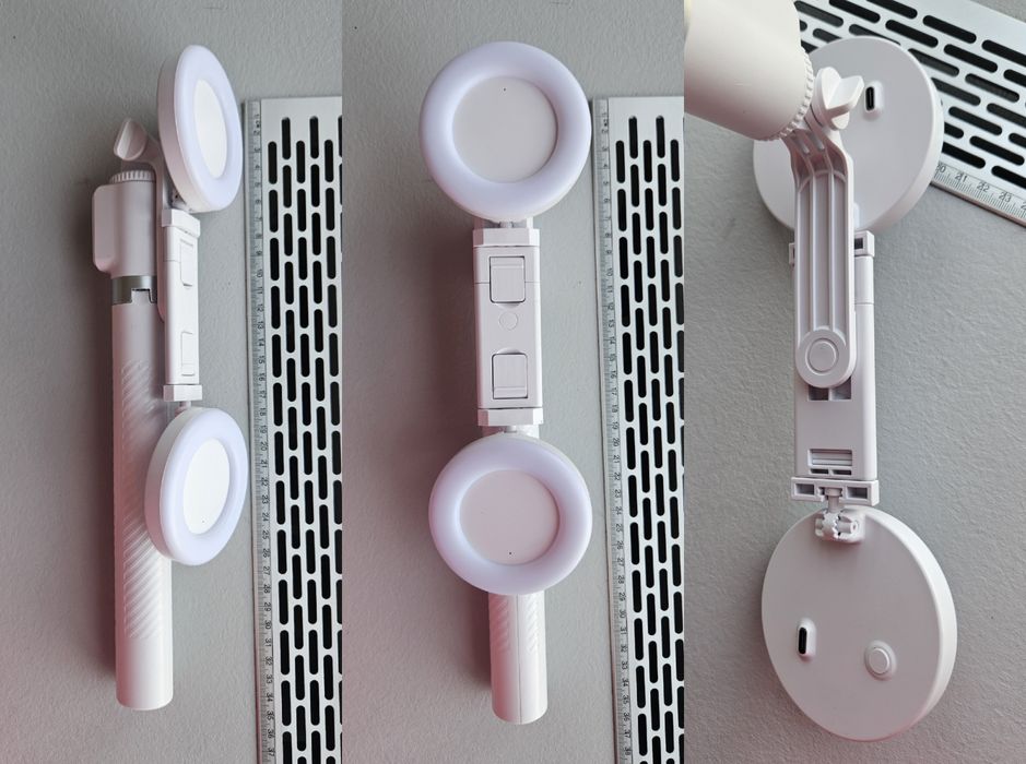 Супер длинная Селфи палка 170 см 4 в 1, лампа 2шт, штатив, пульт