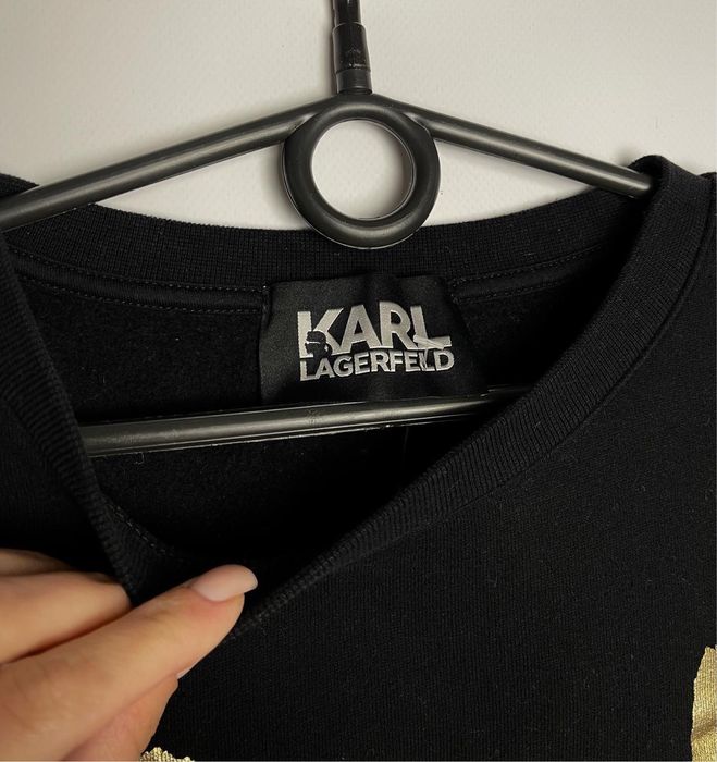 Світшот karl lagerfeld чорний оригінал кофта кард лагер толстовка