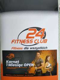 Miesięczny karnet na siłownię Open Fitness Club 24 trening FC24 Żory