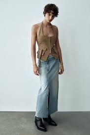 Спідниця міді ZARA, розмір XL
