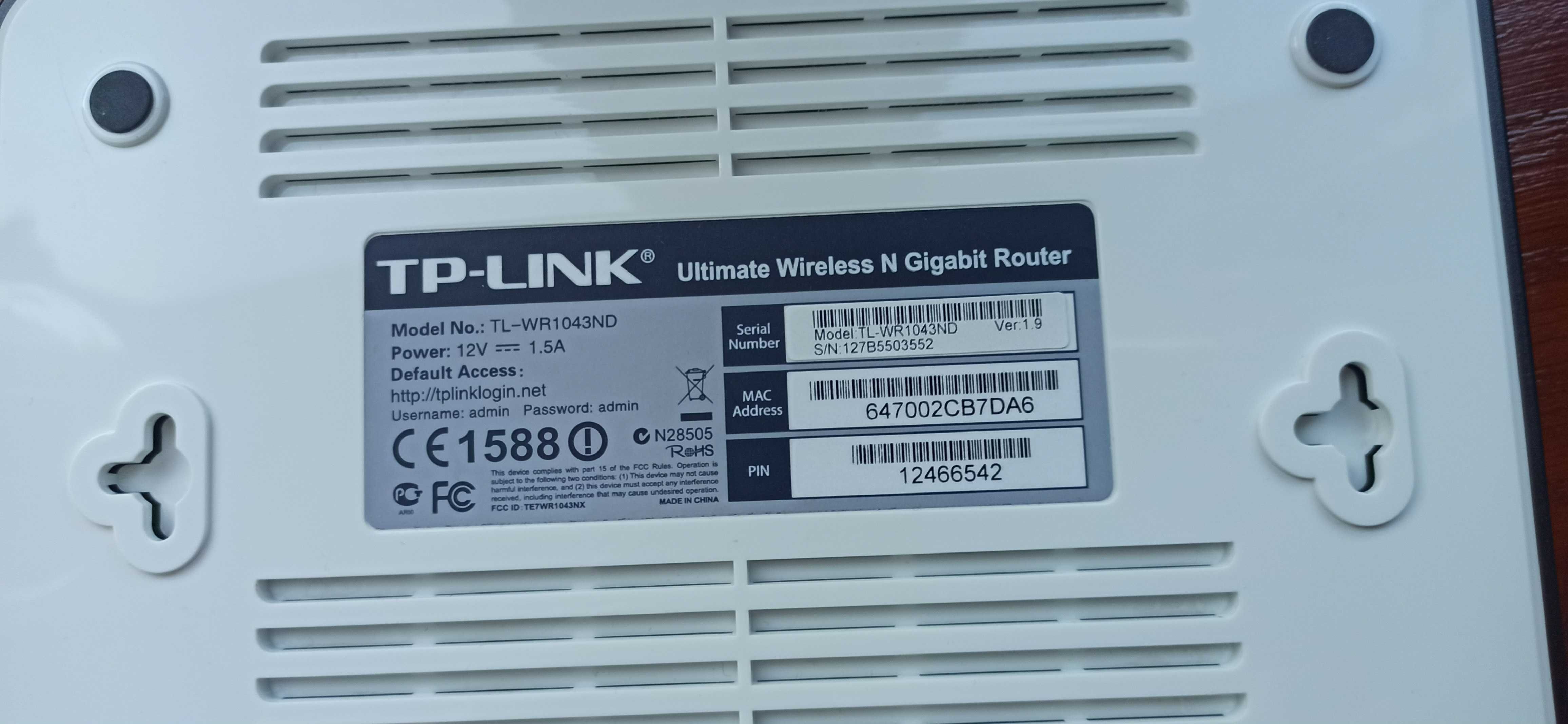 NOWY ROUTER TP-Link TL-WR1043ND Punkt dostępowy
