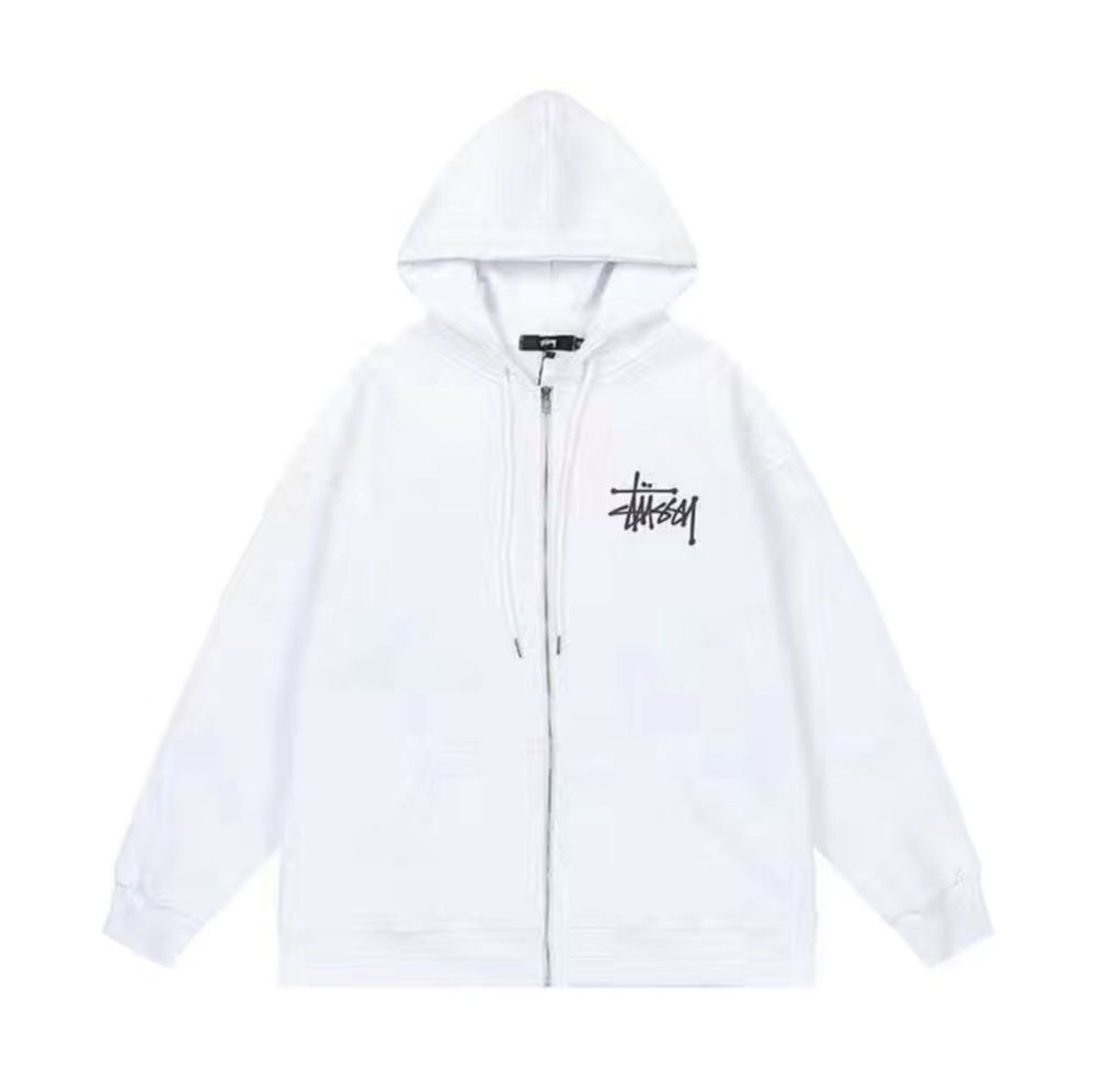 Зипка Stussy | Весна | Белый | Черный | Сервй